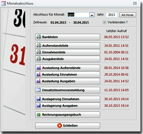 Monatsabschluss
