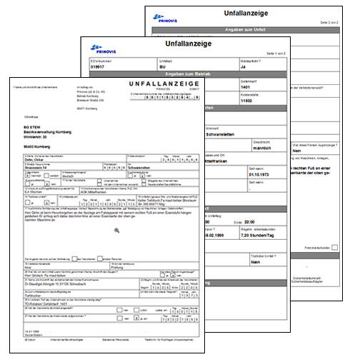 Unfallmeldung